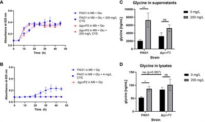 Cysteamine Inhibits Glycine Utilisation and Disrupts Virulence in Pseudomonas aeruginosa